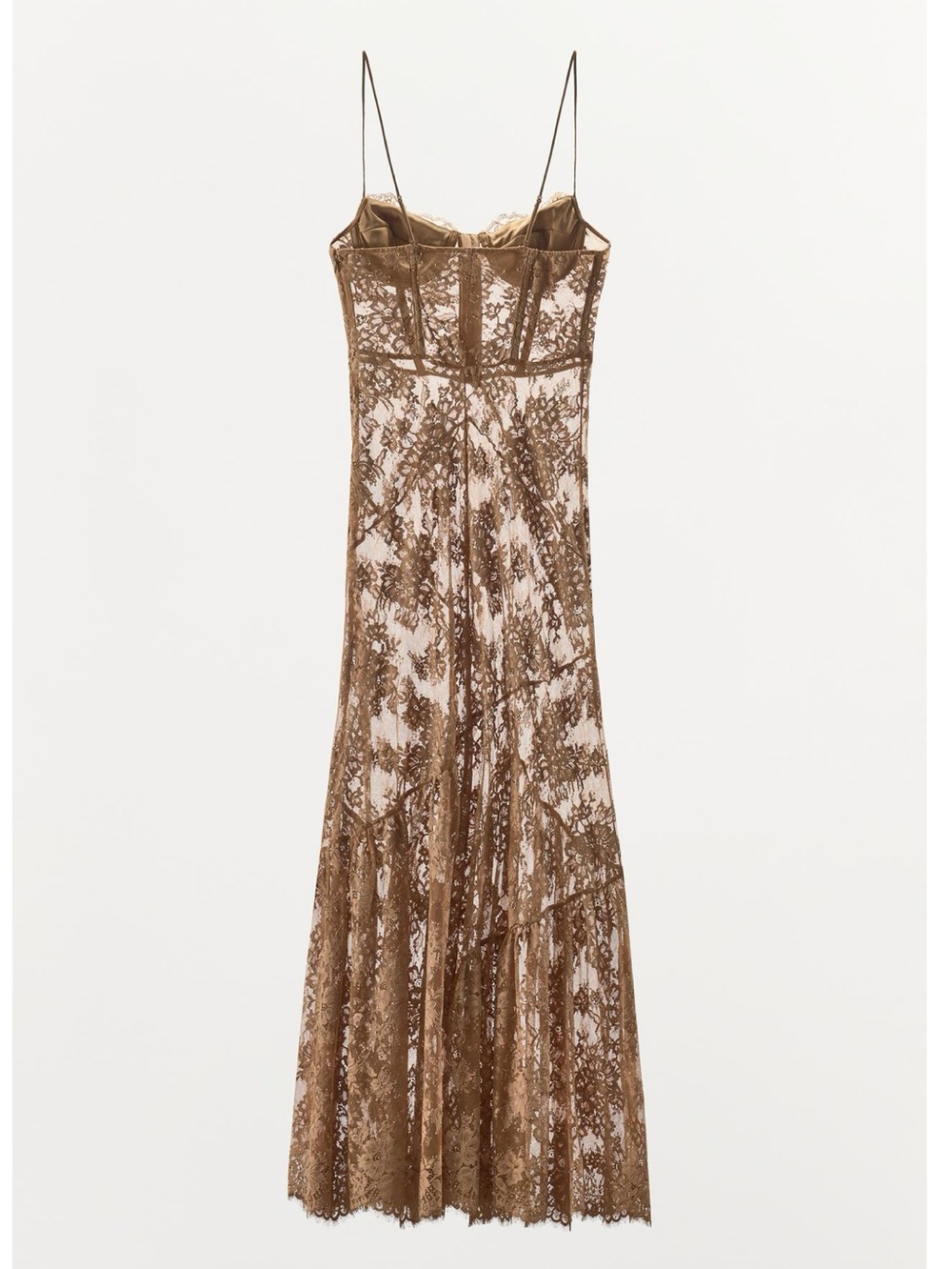 Zara RING-DETAIL LACE STRAPPY DRESS - Picture 6 of 7